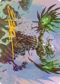 Botanical Brawler Art Card (Gold-Stamped Signature) - Art Series: March of the Machine - Magic: The Gathering card