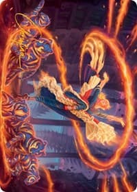 Joyful Stormsculptor Art Card (Gold-Stamped Signature) - Art Series: March of the Machine - Magic: The Gathering card