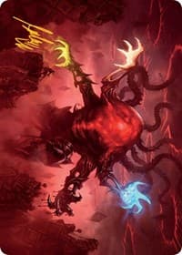 Omnath, Locus of All Art Card (51/81) (Gold-Stamped Signature) - Art Series: March of the Machine - Magic: The Gathering card