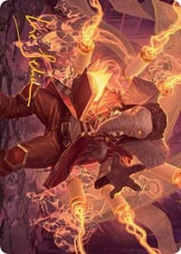 Quintorius, Loremaster Art Card (52/81) (Gold-Stamped Signature) - Art Series: March of the Machine - Magic: The Gathering card