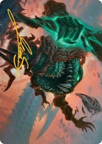 Yargle and Multani Art Card (Gold-Stamped Signature) - Art Series: March of the Machine - Magic: The Gathering card