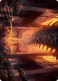 Bloodfell Caves Art Card (Gold-Stamped Signature) - Art Series: March of the Machine - Magic: The Gathering card