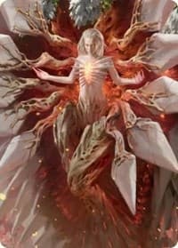 Wrenn and Realmbreaker Art Card - Art Series: March of the Machine - Magic: The Gathering card
