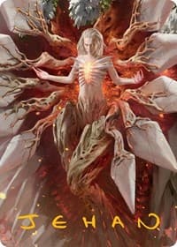 Wrenn and Realmbreaker Art Card (Gold-Stamped Signature) - Art Series: March of the Machine - Magic: The Gathering card
