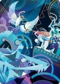 Errant and Giada Art Card - Art Series: March of the Machine - Magic: The Gathering card