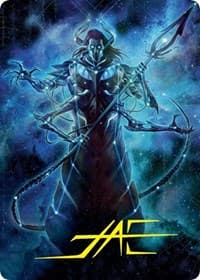 Heliod, the Warped Eclipse Art Card (Gold-Stamped Signature) - Art Series: March of the Machine - Magic: The Gathering card