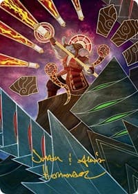 Quintorius, Loremaster Art Card (63/81) (Gold-Stamped Signature) - Art Series: March of the Machine - Magic: The Gathering card