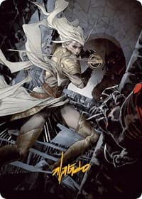 Thalia, Guardian of Thraben Art Card (Gold-Stamped Signature) - Art Series: March of the Machine - Magic: The Gathering card