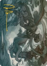 Emry, Lurker of the Loch Art Card (Gold-Stamped Signature) - Art Series: March of the Machine - Magic: The Gathering card