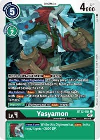 Yasyamon - Across Time - Digimon Card Game card