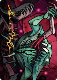 Yargle, Glutton of Urborg Art Card (Gold-Stamped Signature) - Art Series: March of the Machine - Magic: The Gathering card
