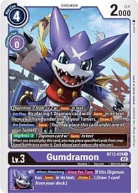 Gumdramon - Across Time - Digimon Card Game card