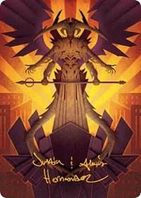 Atraxa, Praetors' Voice Art Card (Gold-Stamped Signature) - Art Series: March of the Machine - Magic: The Gathering card