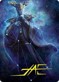 Atris, Oracle of Half-Truths Art Card (Gold-Stamped Signature) - Art Series: March of the Machine - Magic: The Gathering card