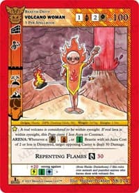Volcano Woman - Native: First Edition - MetaZoo card