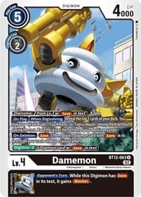 Damemon - Across Time - Digimon Card Game card