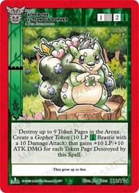 Gather the Gluttonous Gopher - Native: First Edition - MetaZoo card