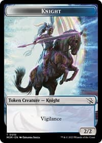 Knight Token - March of the Machine - Magic: The Gathering card
