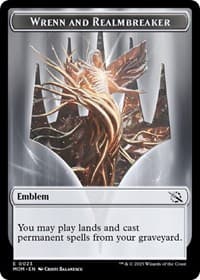 Emblem - Wrenn and Realmbreaker - March of the Machine - Magic: The Gathering card