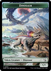 Dinosaur Token - March of the Machine - Magic: The Gathering card