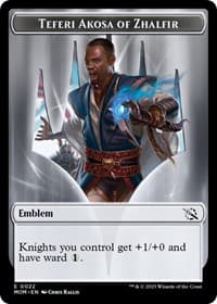 Emblem - Teferi Akosa of Zhalfir - March of the Machine - Magic: The Gathering card