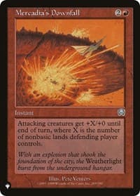 Mercadia's Downfall - The List Reprints - Magic: The Gathering card