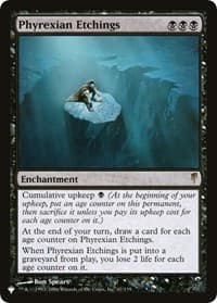 Phyrexian Etchings - The List Reprints - Magic: The Gathering card