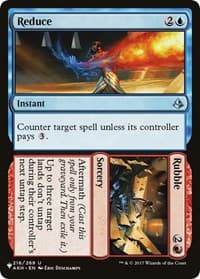 Reduce // Rubble - The List Reprints - Magic: The Gathering card