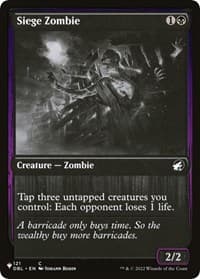 Siege Zombie - The List Reprints - Magic: The Gathering card