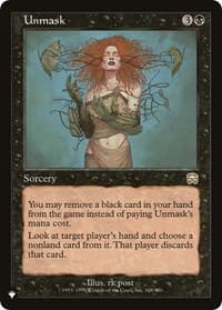 Unmask - The List Reprints - Magic: The Gathering card