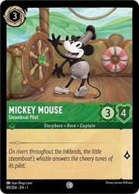 Mickey Mouse - Steamboat Pilot - The First Chapter - Disney Lorcana card