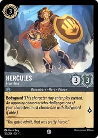 Hercules - True Hero - The First Chapter - Disney Lorcana card