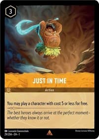 Just in Time - The First Chapter - Disney Lorcana card
