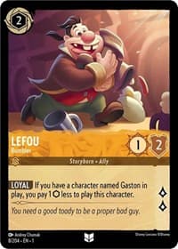 Lefou - Bumbler - The First Chapter - Disney Lorcana card