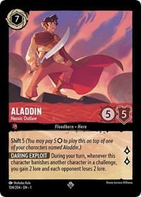 Aladdin - Heroic Outlaw - The First Chapter - Disney Lorcana card