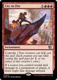 City on Fire - Promo Pack: March of the Machine - Magic: The Gathering card