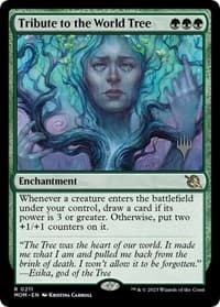 Tribute to the World Tree - Promo Pack: March of the Machine - Magic: The Gathering card