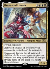Drana and Linvala - Promo Pack: March of the Machine - Magic: The Gathering card