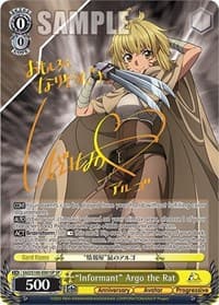 "Informant" Argo the Rat (SP) - Sword Art Online Animation 10th Anniversary - Weiss Schwarz card