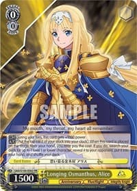 Longing Osmanthus, Alice - Sword Art Online Animation 10th Anniversary - Weiss Schwarz card