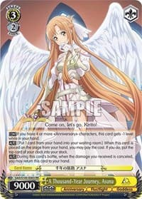 A Thousand-Year Journey, Asuna - Sword Art Online Animation 10th Anniversary - Weiss Schwarz card