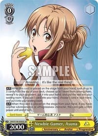 Newbie Gamer, Asuna (SR) - Sword Art Online Animation 10th Anniversary - Weiss Schwarz card