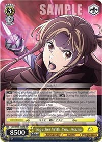 Together With You, Asuna (SR) - Sword Art Online Animation 10th Anniversary - Weiss Schwarz card
