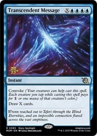 Transcendent Message - Prerelease Cards - Magic: The Gathering card