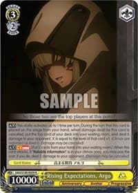 Rising Expectations, Argo - Sword Art Online Animation 10th Anniversary - Weiss Schwarz card