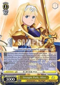Straight Path, Alice - Sword Art Online Animation 10th Anniversary - Weiss Schwarz card