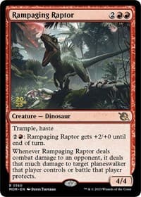 Rampaging Raptor - Prerelease Cards - Magic: The Gathering card