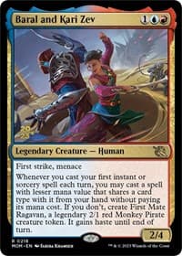 Baral and Kari Zev - Prerelease Cards - Magic: The Gathering card