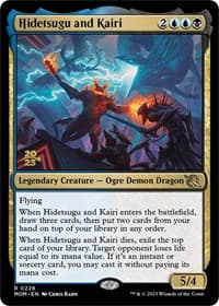 Hidetsugu and Kairi - Prerelease Cards - Magic: The Gathering card