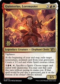 Quintorius, Loremaster - Prerelease Cards - Magic: The Gathering card